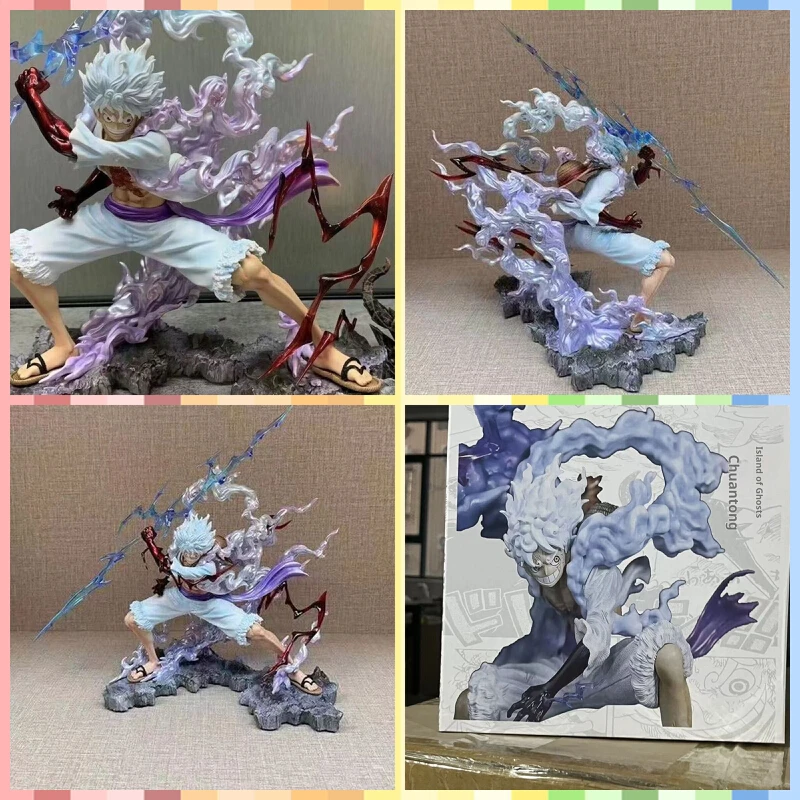 

BANDAI One Piece KG Wink Grasping Lightning Godly Companion 28cm Nika Luffy Anime Action Figure Model Wholesale Toy