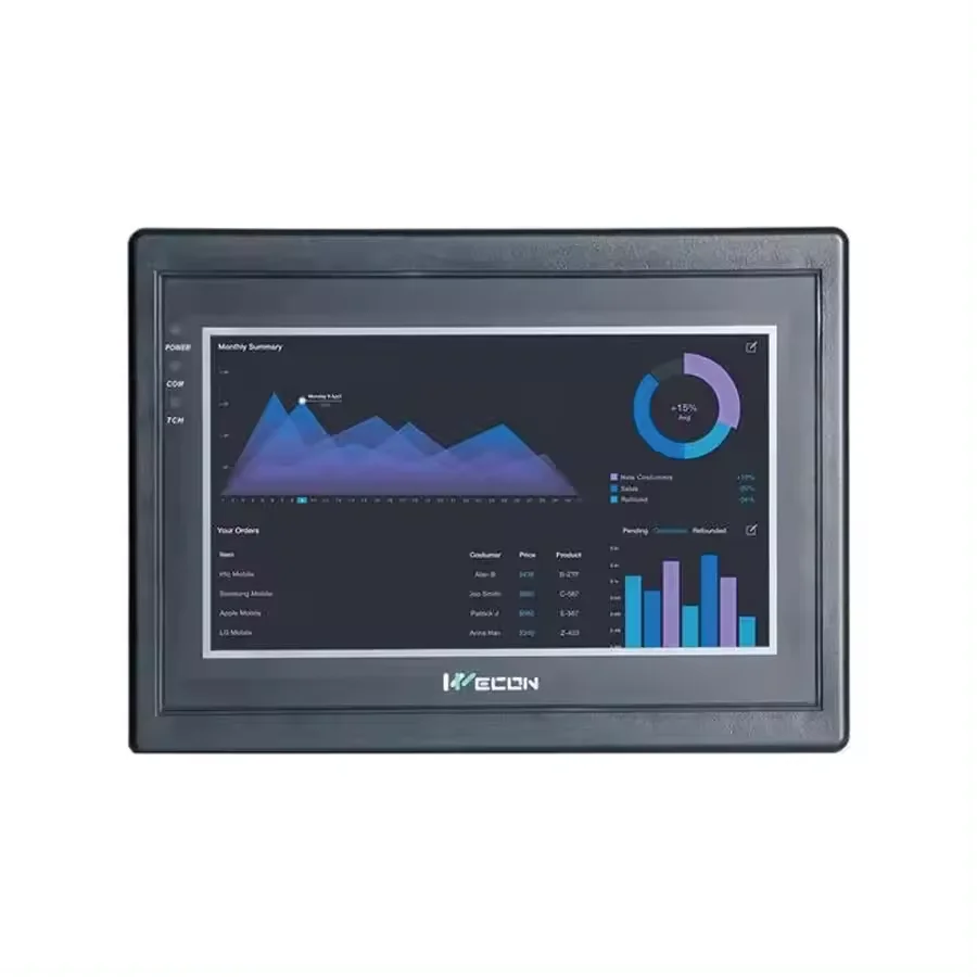 WECON 512MB RAM large memory Industrial HMI Display 4GB eMMC large capacity Touch Screen  PI8102ig HMI Control Panel