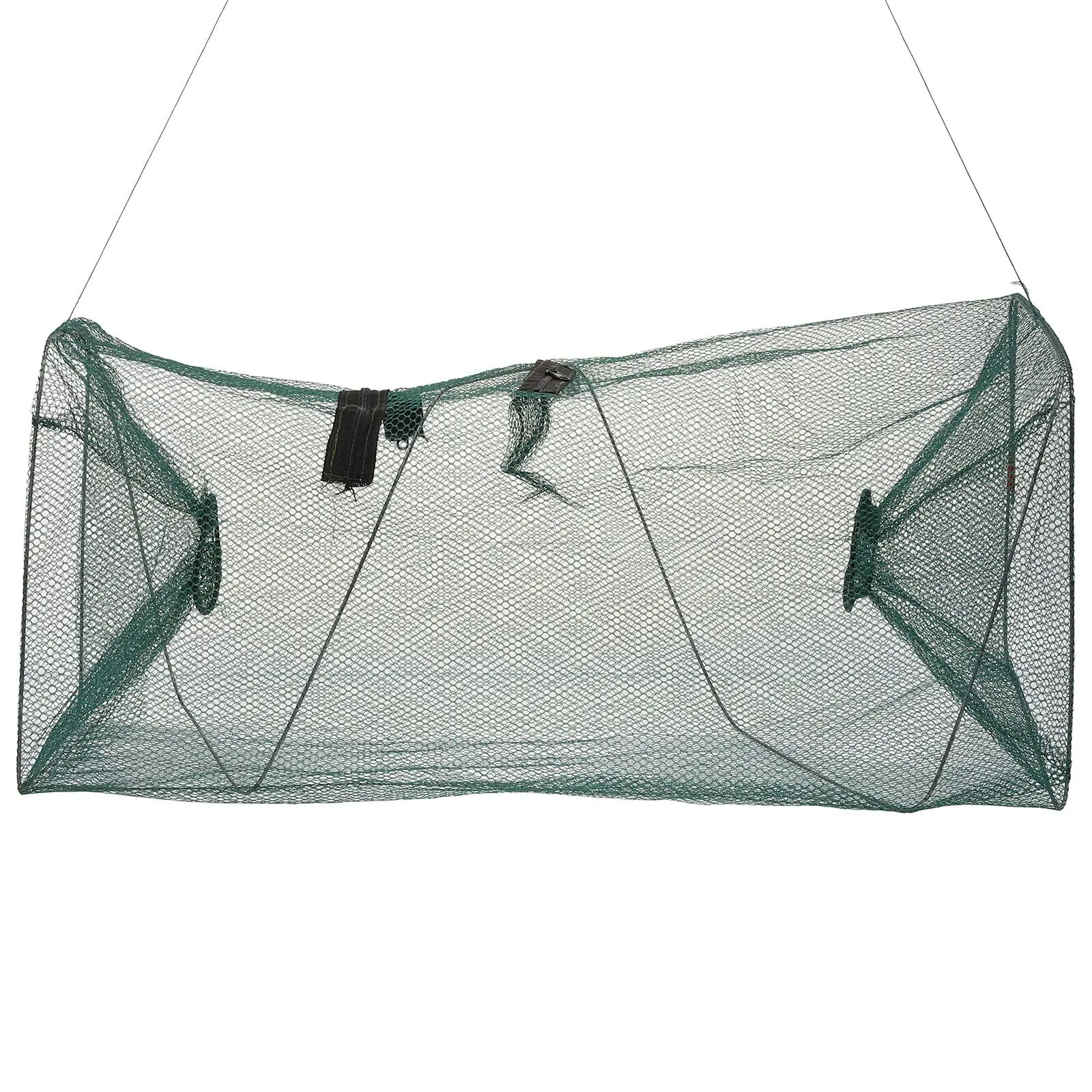 Folding Shrimp Cage Fishing Net Catching Storage Crayfish Large Capacity Portable Mesh Fish Supplies Replacement