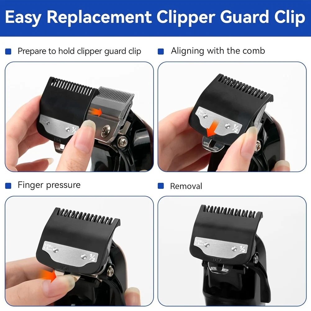 Replacement Hair Clipper Guard Set- 1/16Inch 1.5Mm For Wahl Clippers, 2Pcs For Stylists& Barbers