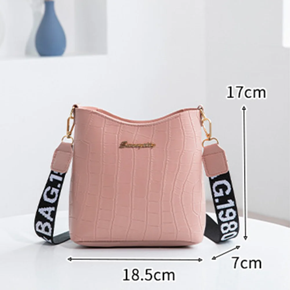 Casual Women Shoulder Bag Mini Crossbody Bucket Handbag Female Messenger Bags For Women Ladies Handbags 2023 New Crocodile Purse