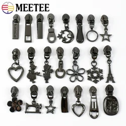 5-20Pcs 5# Metal Zipper Heads For Clothes Zips Tapes Bag Shoes Zippers Slider Pocket Replacement Zip Pull Repair Kit Accessorie