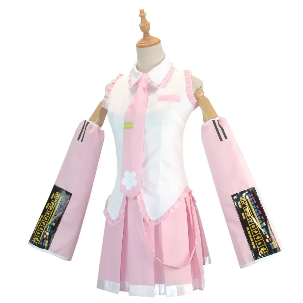 Pink Miku Cosplay Costume Performance Suit Cos Suit Miku Regular C Suit Wig Cosplay Girls Spring Sakura Cherry view 2