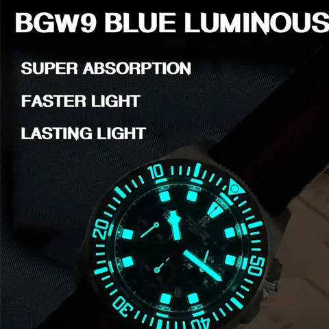 BORIAGE NH35 Automatiska Mekaniska Klockor Lyxig Herrklocka Rostfritt Stål Vattentålig 100m Dykarklocka Lysande Armbandsur 10 best sales dykarklocka - №7