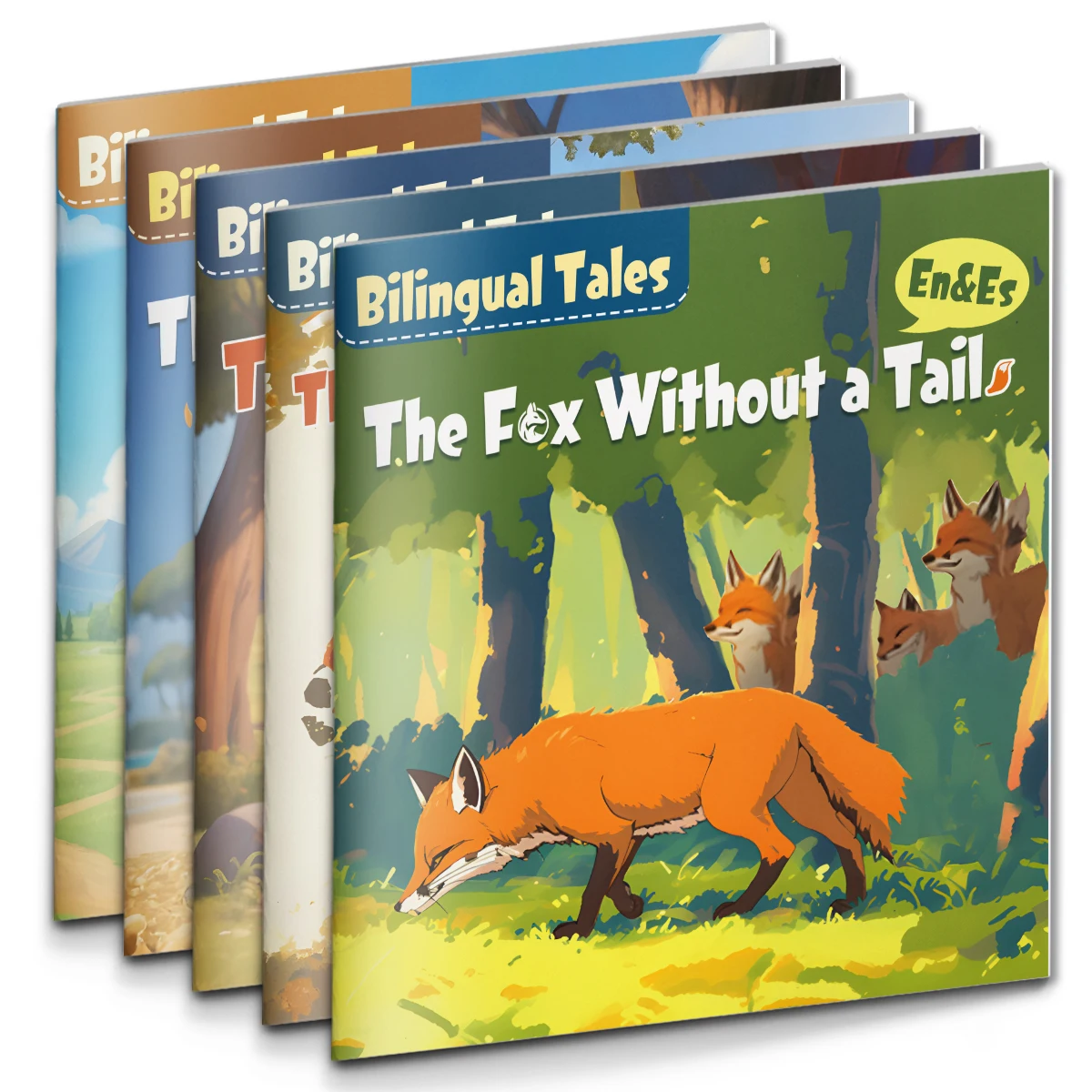 Bilingual English-Spanish storybook for kids, with cute cartoon illustrations to help them get into reading and early learning