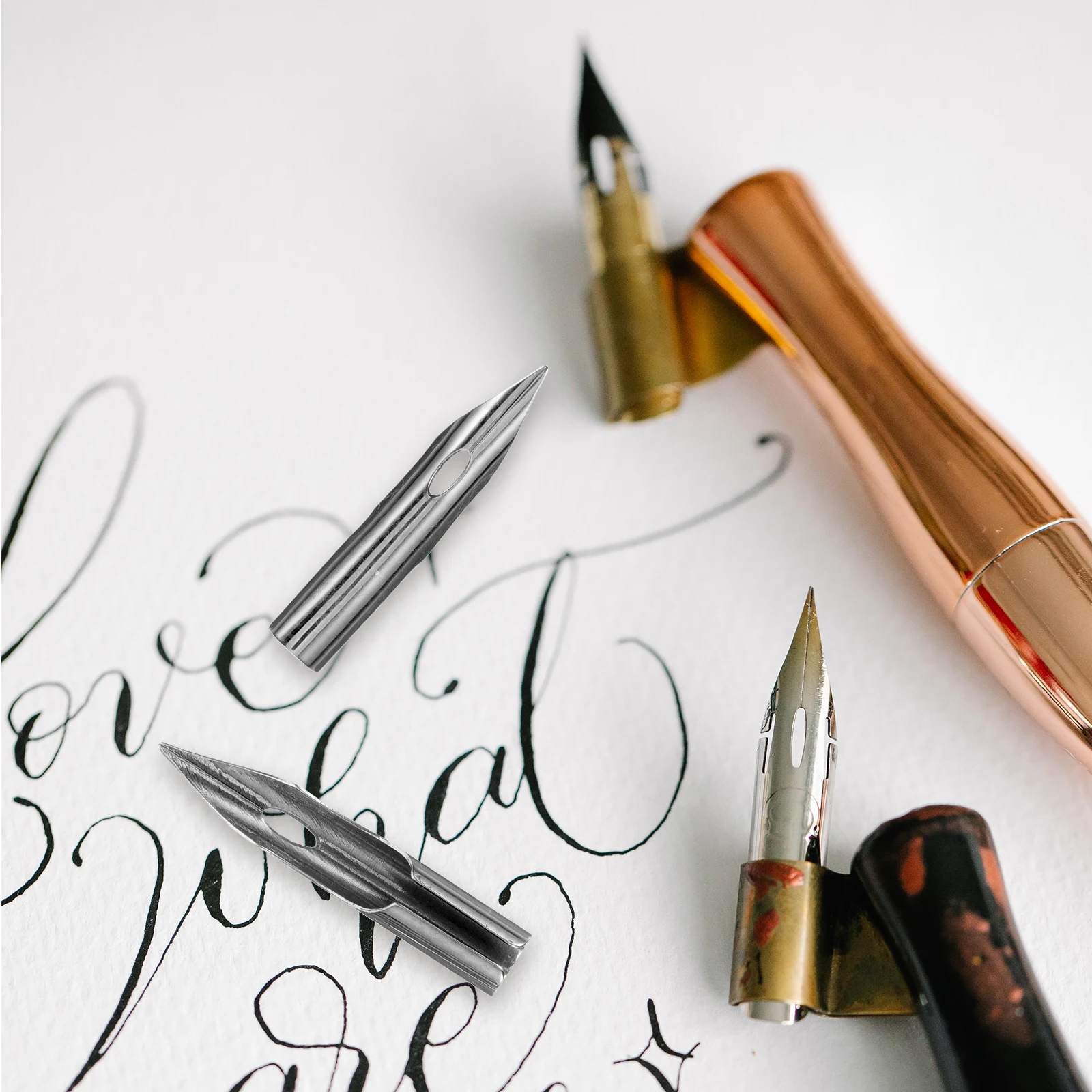 

30 шт., сменные наконечники для ручек для каллиграфии, набор сменных наконечников для перьевых ручек, плавное письмо для студенческой практики и каллиграфии