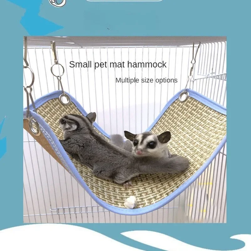 Small Animal Cooling Mat Hammock Hamster Flower Branch Mouse Guinea Pig Cooling Mat Hammock Cooling Bed Suspension Pet Supplies view 2