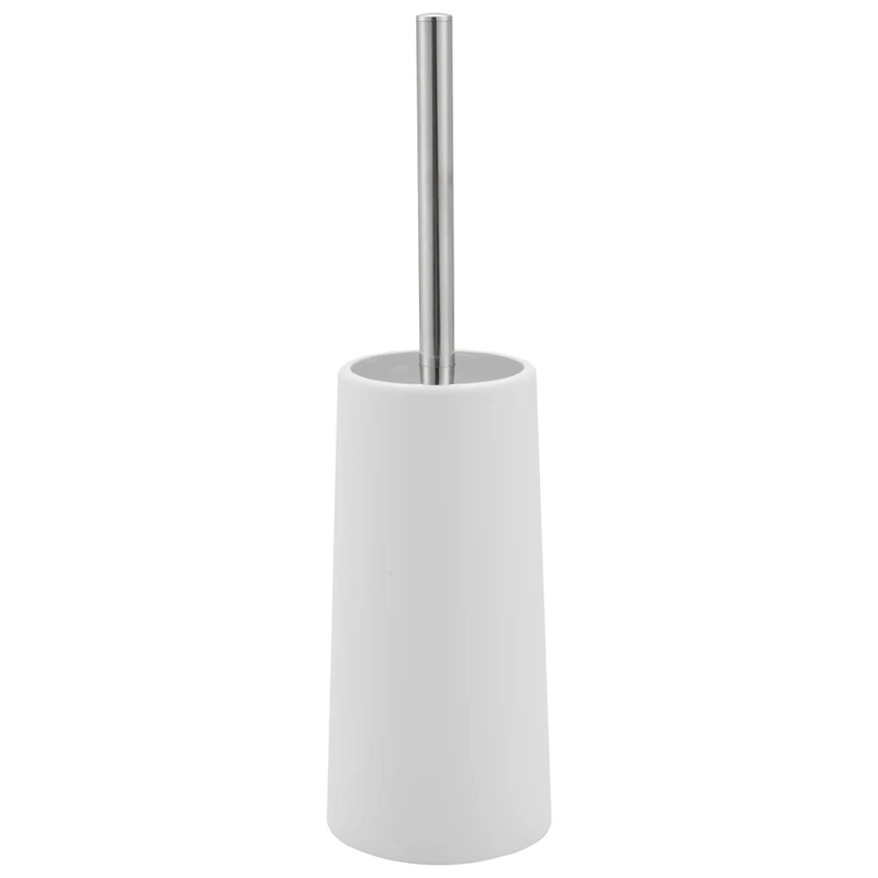 TKOH-escobilla y soporte para inodoro, diseño moderno mejorado, cerdas duraderas sin cobertizo y mango largo y resistente, cepillo para inodoro