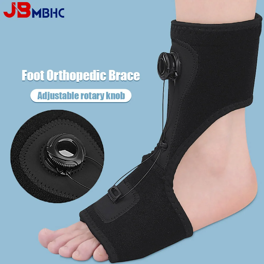 Foot Drop Orthosis Brace Ankle Support Plantar Fasciitis Support Sports Injury Fracture Splint Stabilizer Ankle Fixation Device