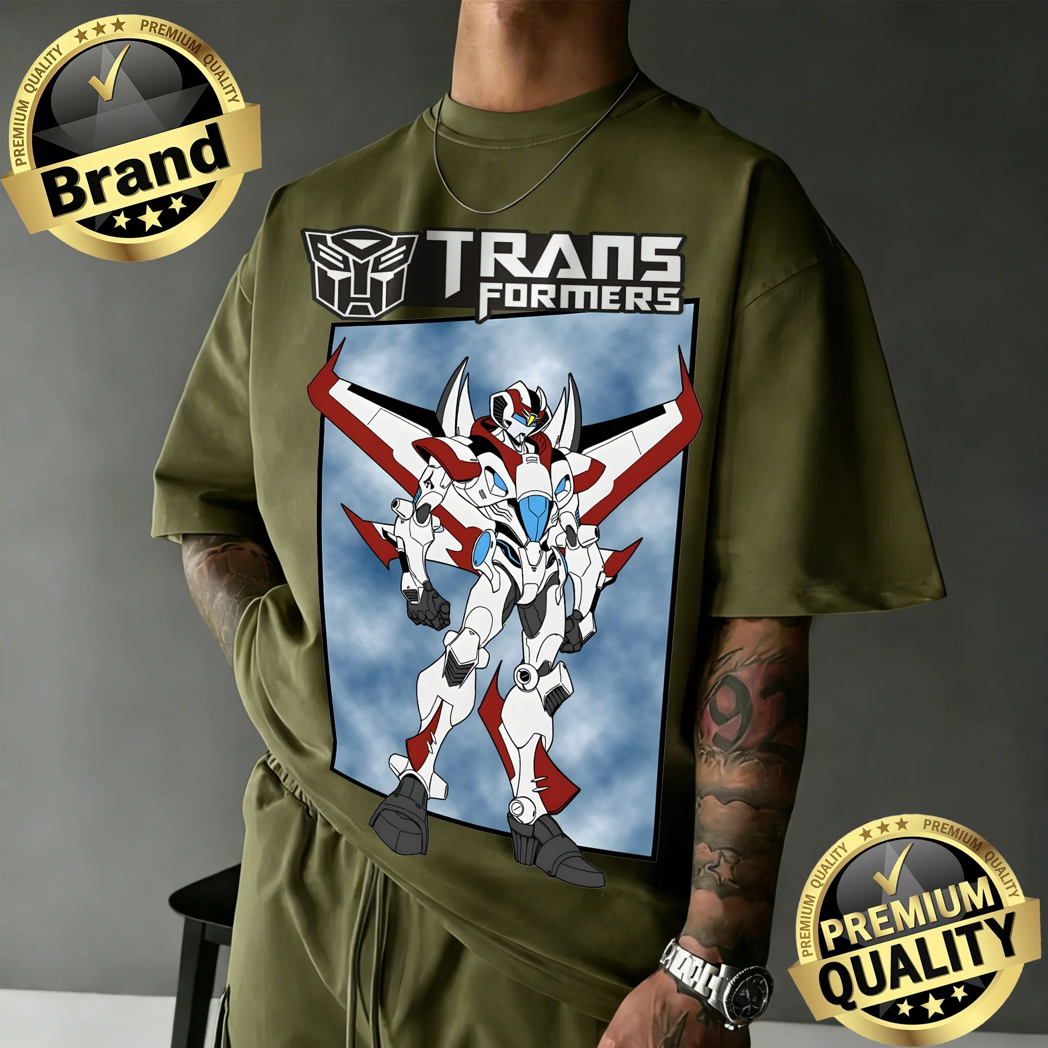 

Футболка унисекс Hasbro Transformers Jetfire с графическим принтом, летняя коллекция 2026, ретро-стиль, модная, повседневная, удобная, с коротким рукавом