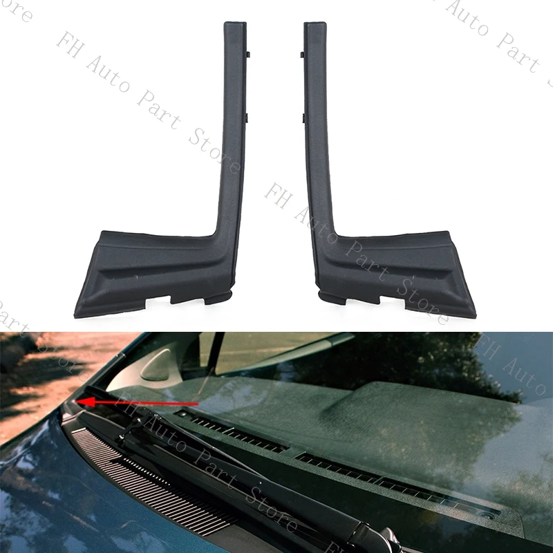 5386752090 5386652090 Front Windshield Wiper Water Deflector Plate Neck Trim Panel Lid For Toyota Yaris 2012 2013 2014 2015