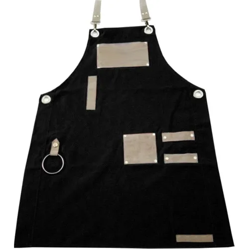 Medusa Forma Bib Apron Master Chef-Barista-Cook-Barber-Tattoo-Kitchen-Chef Waiter Apron black