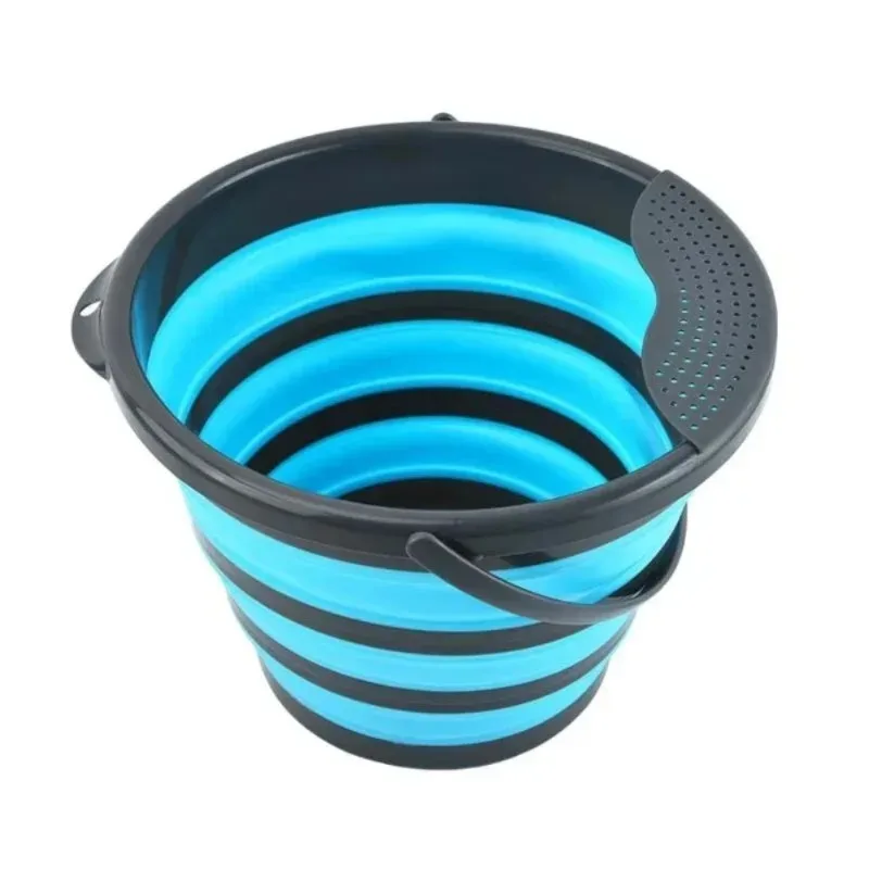 Wholesale Household Foldable 10 Liter Silicone Folding Barrel