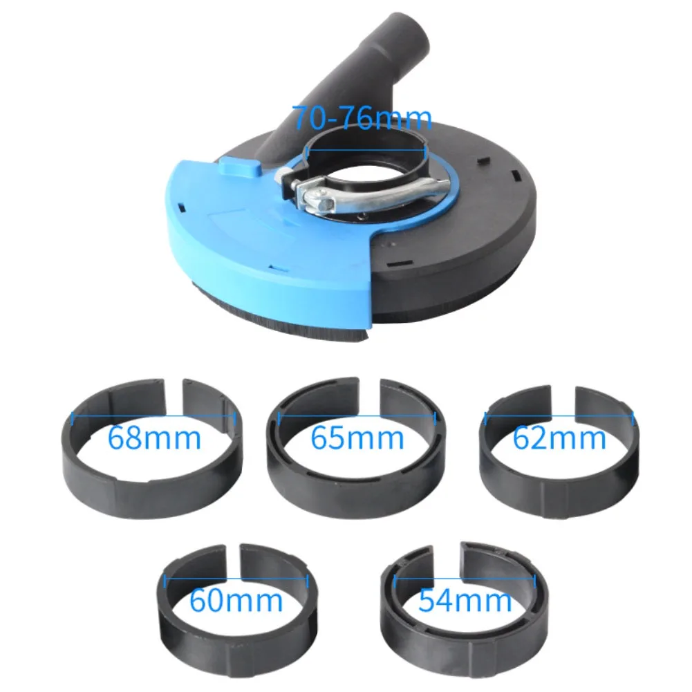Angle Grinder Dust Shield with Interchangeable Clamping Rings 39 mm 42 mm 45 mm for Dust-Free Grinding Operations