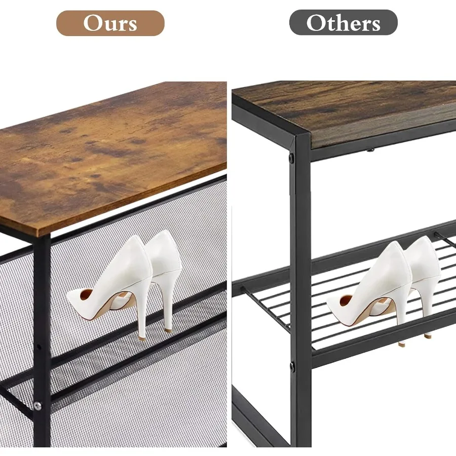 4 طبقات تخزين الأحذية منظم قائم بذاته الحديث 25.2 في رف الأحذية القابل للتعديل للإمالة للكعب العالي مدخل الممرات خزانة