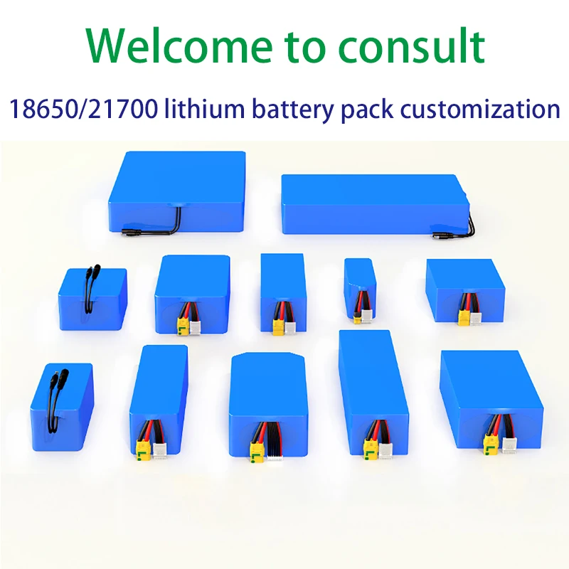 Customized higher quality Li-ion Battery 24V 36V 48V 72V 10AH 20AH 30AH 40AH 18650/21700 Battery Pack Built-in protection plate