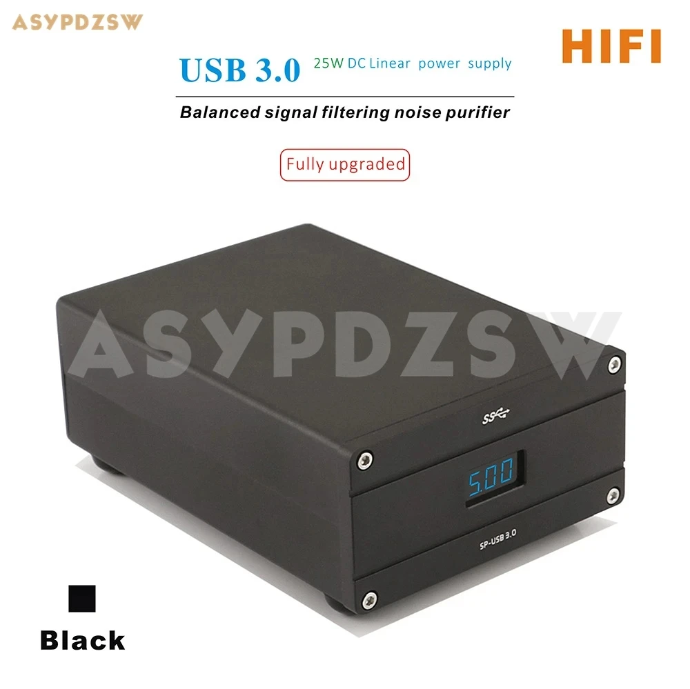 SP-USB HIFI USB 3.0 مرشح إشارة متوازن لتنقية الضوضاء المدمج في 25 واط تيار مستمر 5 فولت/3A مصدر طاقة خطي