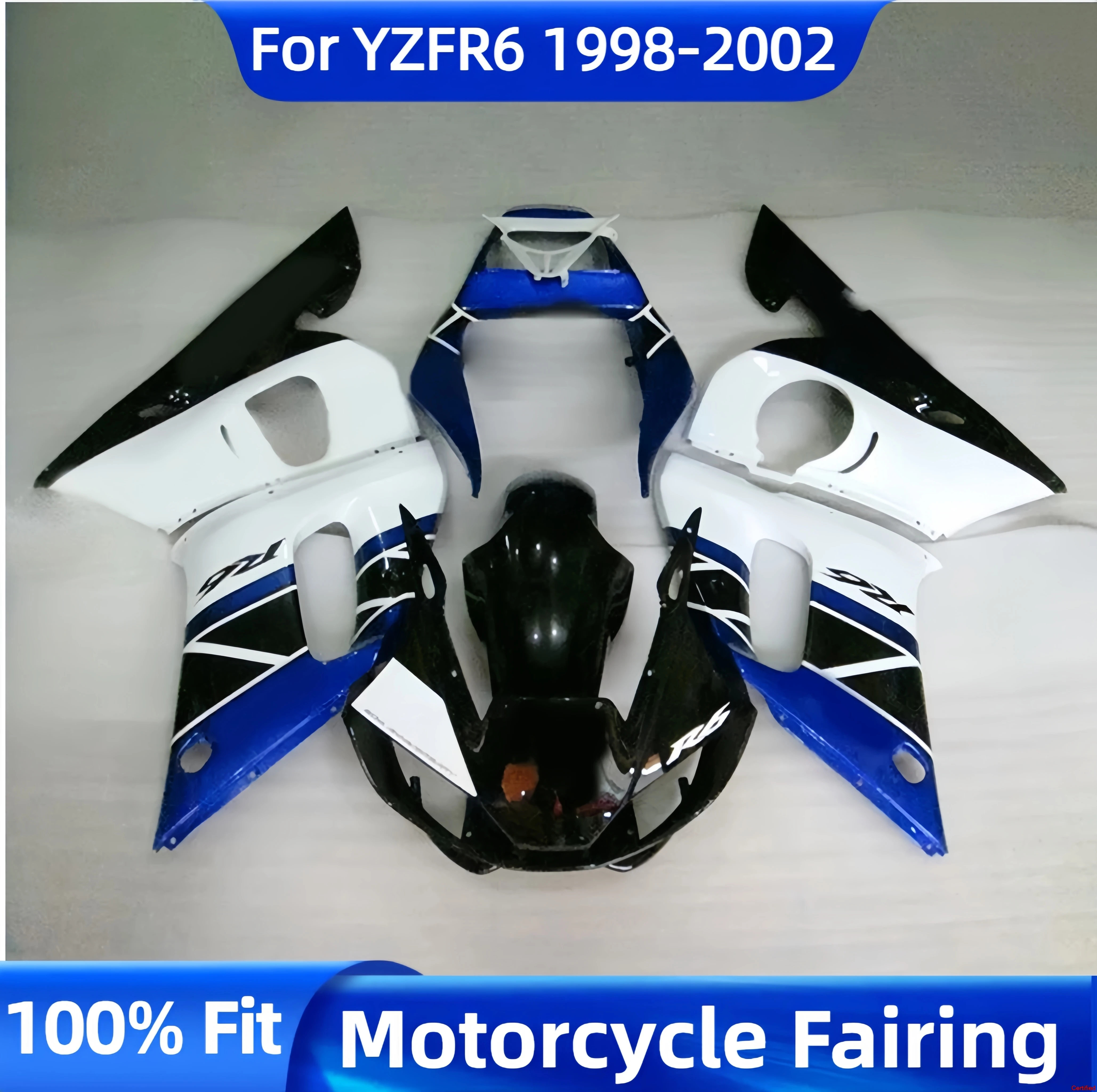 

New Advanced Motorcycle Fairing Kits for YAMAHA YZF-R6 YZFR6 1998 1999 2000 2001 2002 YZF R6 98-02 Bodywork Set