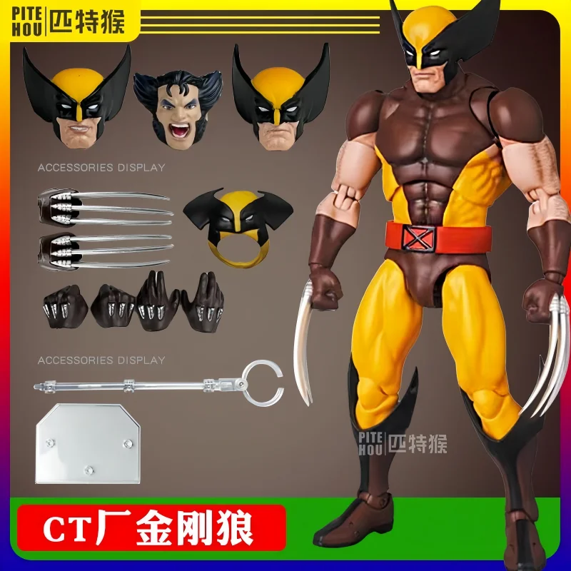 Hot Ct Wolverine Mafex 138 Action Figures Toys Set High Quality Movable Statue Model Doll Collectible Model Halloween Xmas Gifts