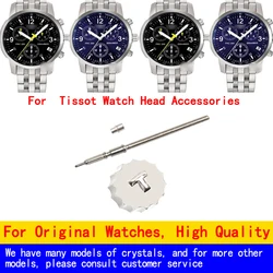 For Tissot T17 T461 PRC200 T014.430 Watch Head Tube Crown Adjustment Time Button Accessories Silver Watch Repair Tool Parts