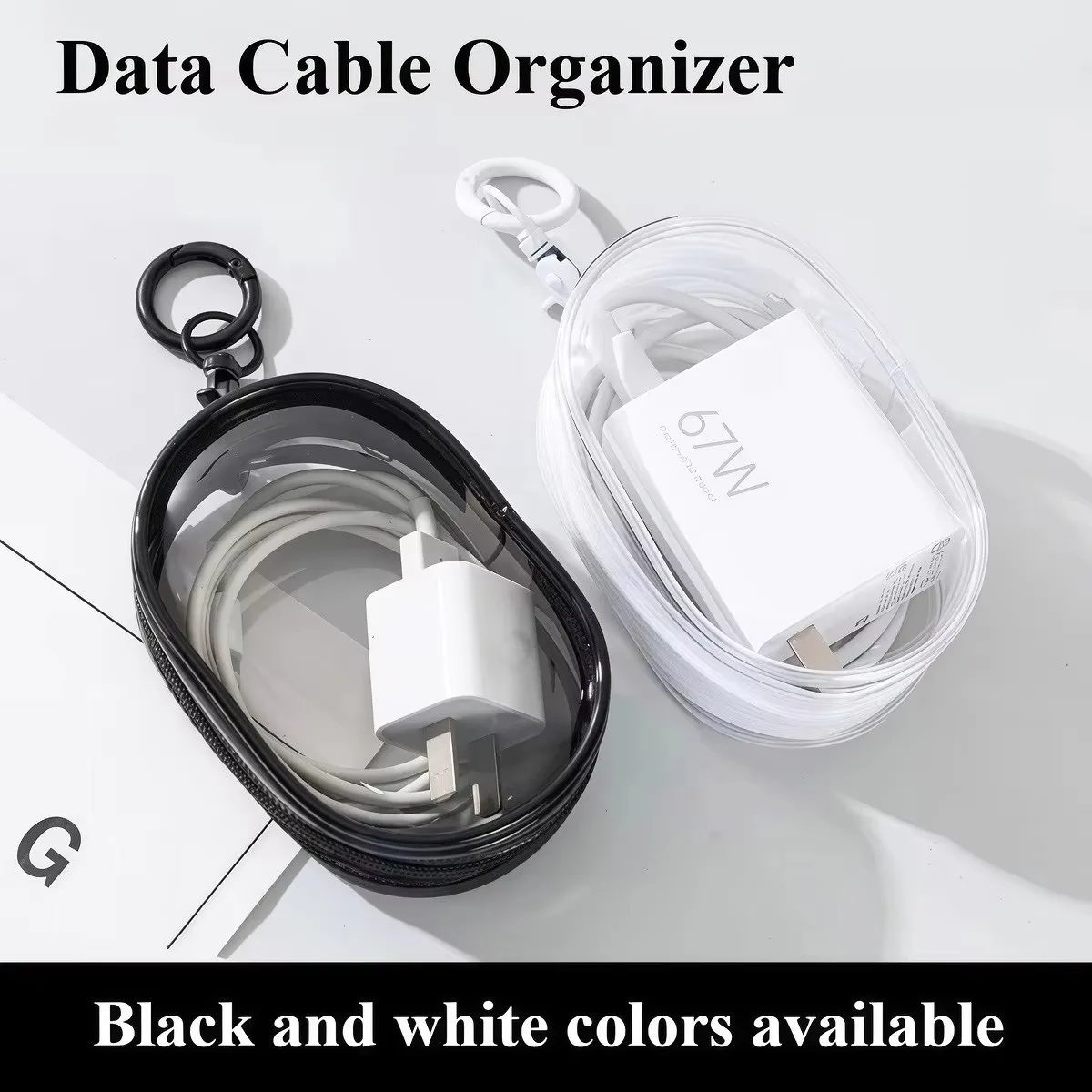 Portable Mini Clear Zipper Storage Bag KeychainCartoon Doll ChildrenToy MysteryBox Organizer for Earphones Chargers Gift Bag li