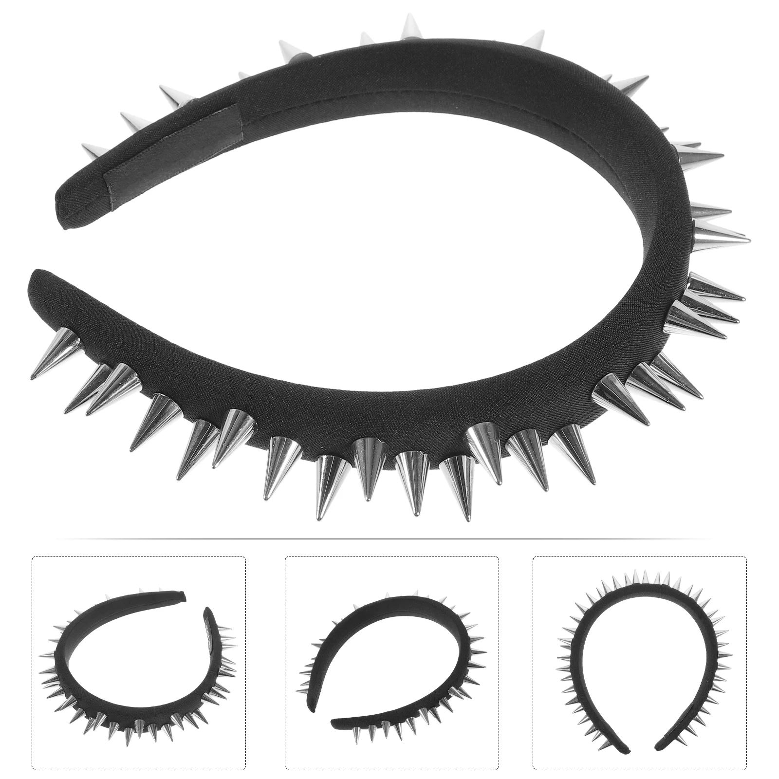 

Headbands for Teen Girls Studded Black Goth Hair Accessories Miss Women Hairbands