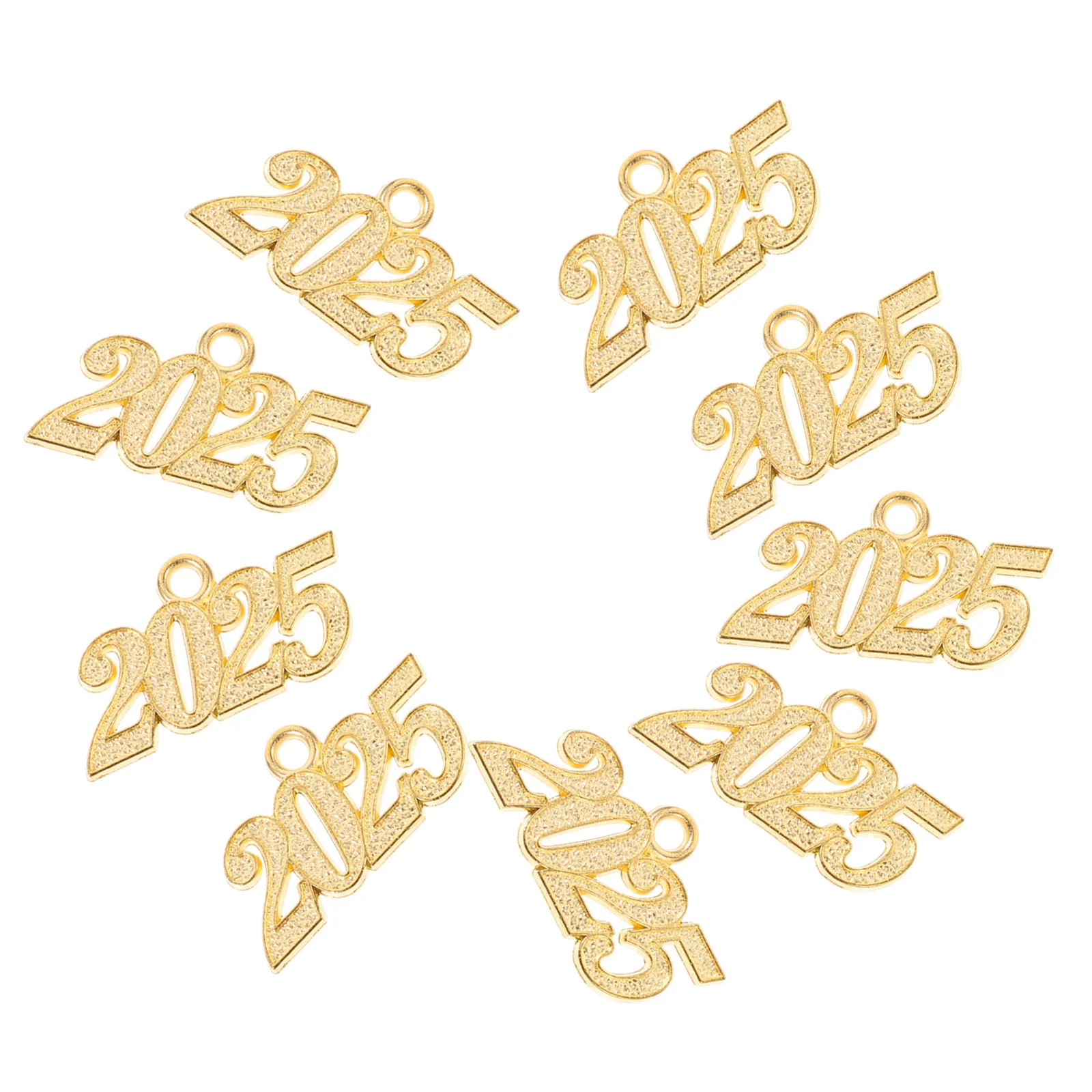 

7pcs 7 Count Grad Cap Diy Charms Year Number Jewelry Making Graduation Hat Pendant Accessories for Bracelets Ornament Decor