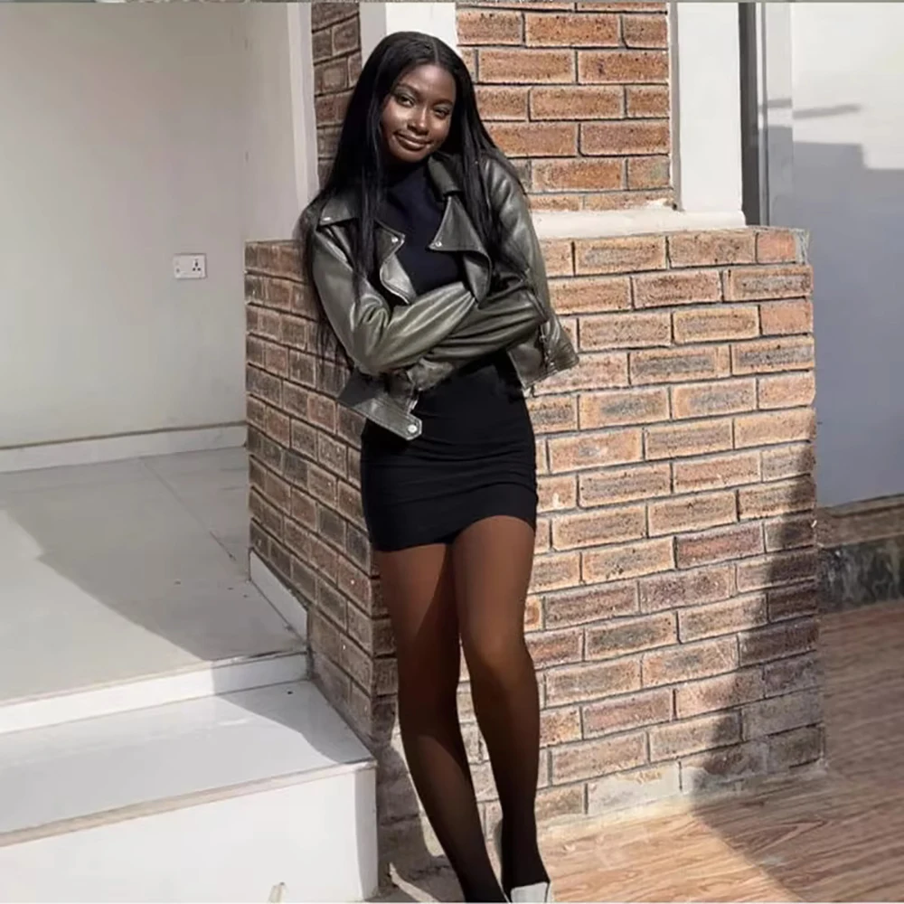 Collant in pile con cucitura taglie forti Leggings termici con fascia di compressione Collant modellante tono pelle Strato base invernale