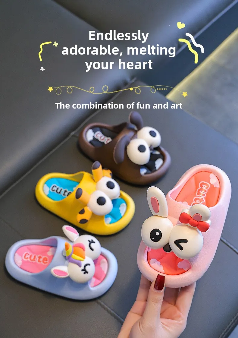 Neue Sommer-Kindersandalen: Rutschfeste, weiche Baby-Slipper für Mädchen und Jungen – Ideal für Strand, Innenbereich und Bad – Eltern-Kind-Sandalen – Detail 3