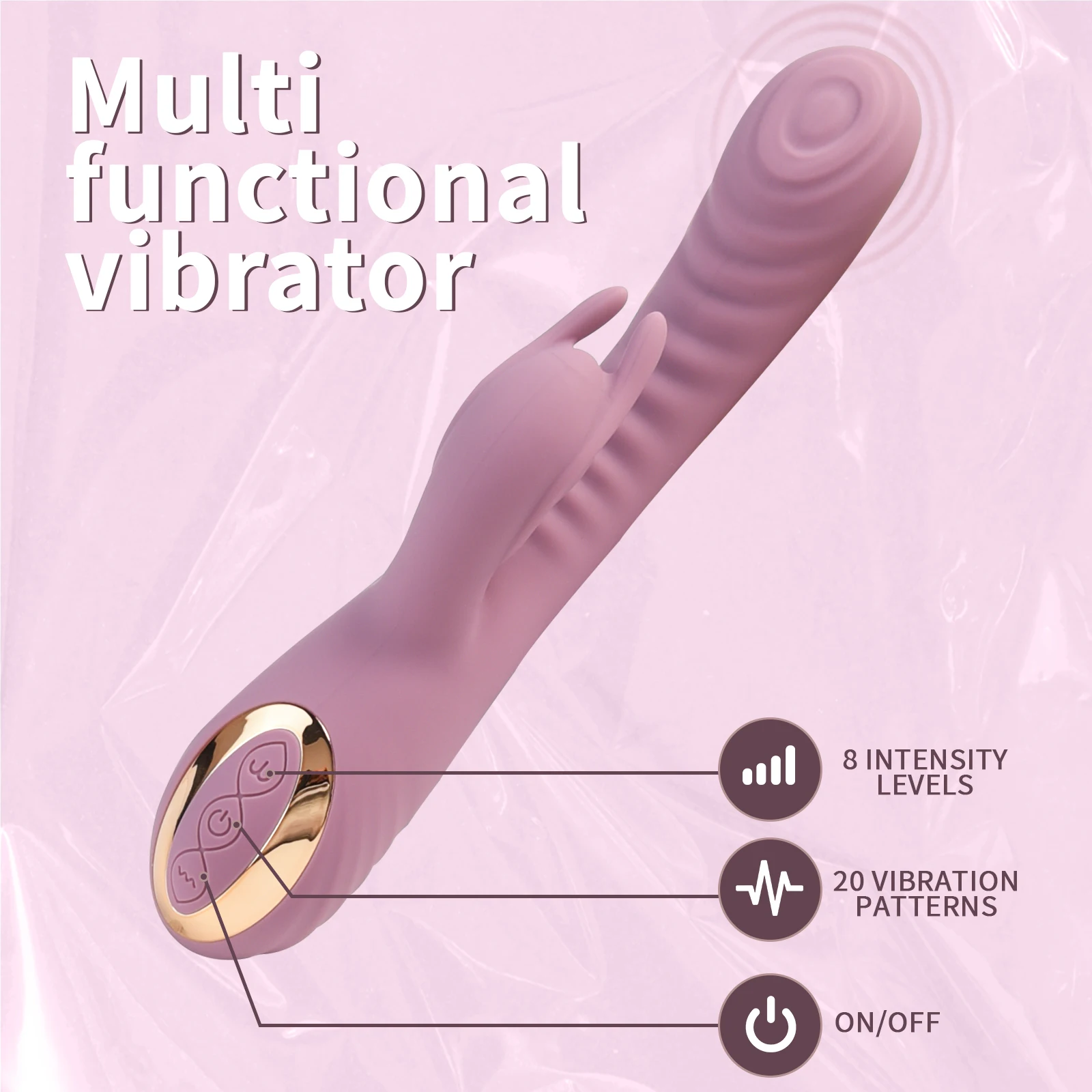 Female Rabbit Vibrator Realistic G Spot Stimulator Penis Anal Dildo Silicone Slap Vibrator Female Vagina Adult Sex Toys