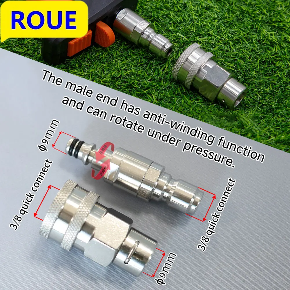 

Anti-tangle adapter 3/8 quick connect high pressure water gun for Patriot/Daewoo accessories high pressure cleaner