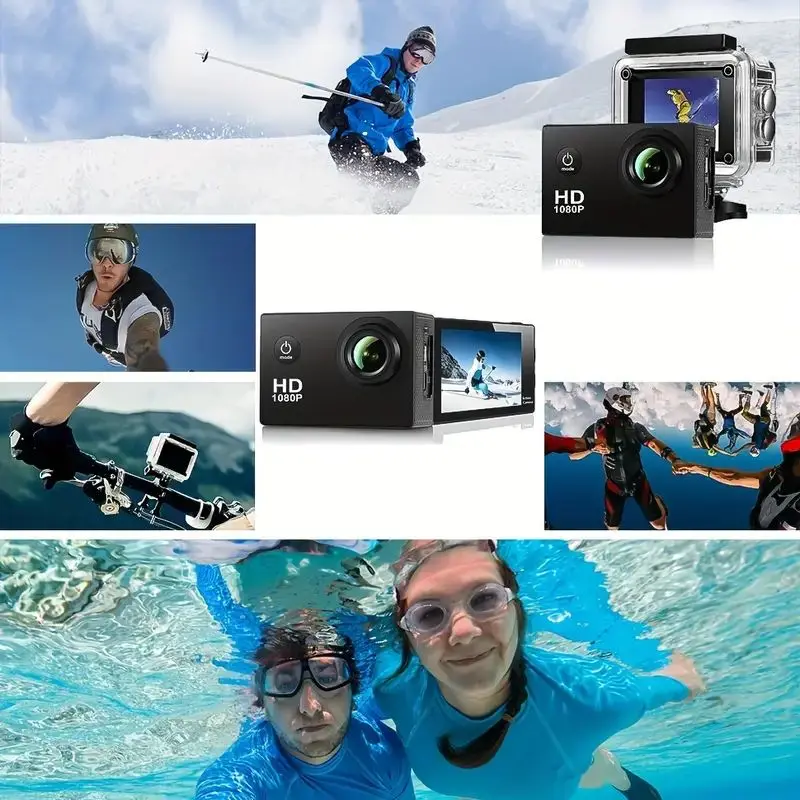 2.0 "Action Caméra Ultra HD 4K 30FPS WiFi Caméras Sous Marine Étanche Casque Vélo Caméras D'enregistrement Vidéo En Plein Air Sport Cam