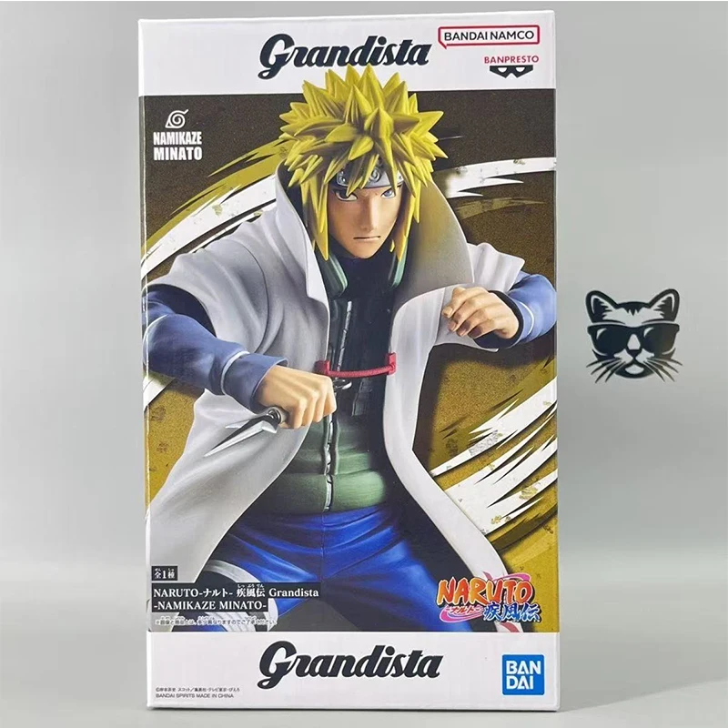 الأصلي حقيقية بانداي بانبريستو غرانديستا ناروتو 23 سنتيمتر Namikaze ميناتو عمل نموذج لجسم أطقم الاطفال هدية حقيقية أنيمي نموذج