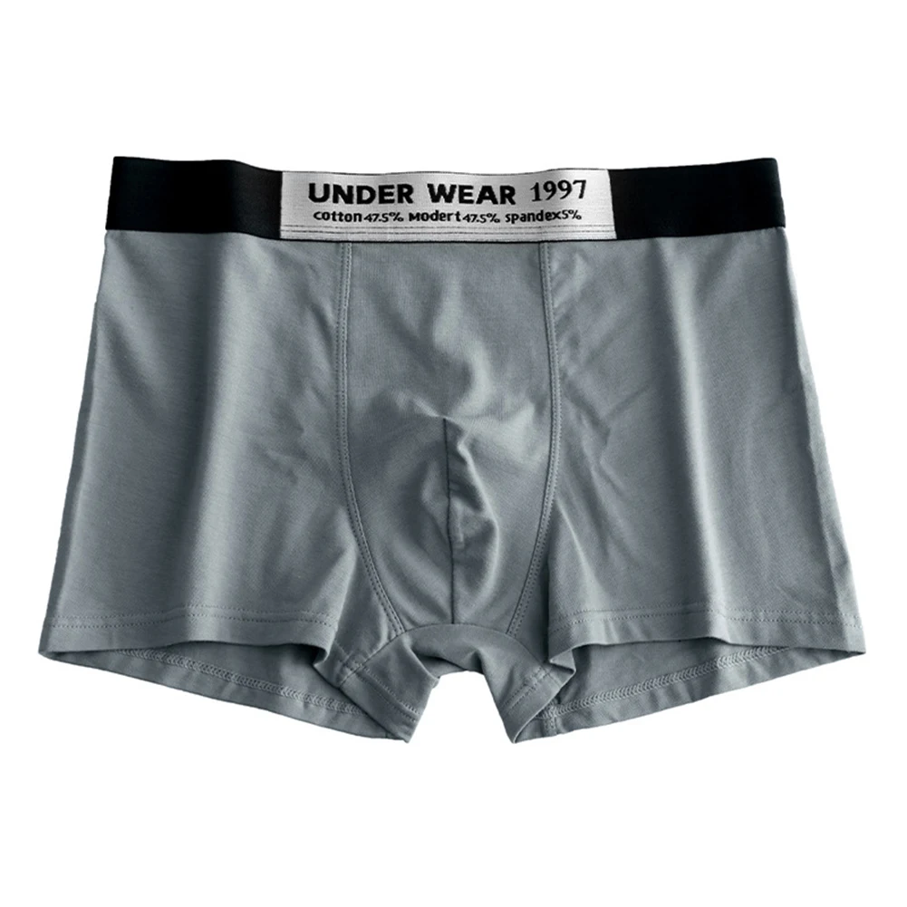 1 قطعة الرجال \\\\\\\\\' الانتفاخ الحقيبة الملاكمين السراويل مشروط القطن منتصف الخصر الملابس الداخلية جذوع السروال رجل سراويل الملابس الداخلية #3