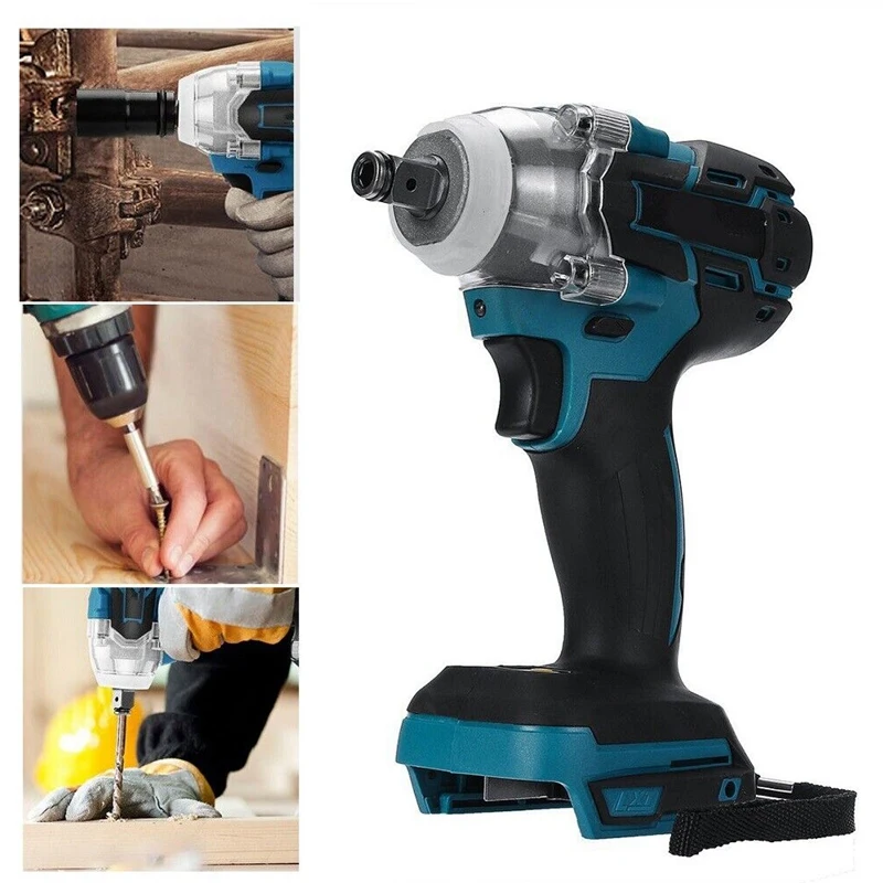 Imagem -03 - Chave de Fenda Elétrica sem Fio com Luz Led Brushless Impact Wrench Drill Driver Recarregável 18v Makita Bateria Velocidade Grande Deal