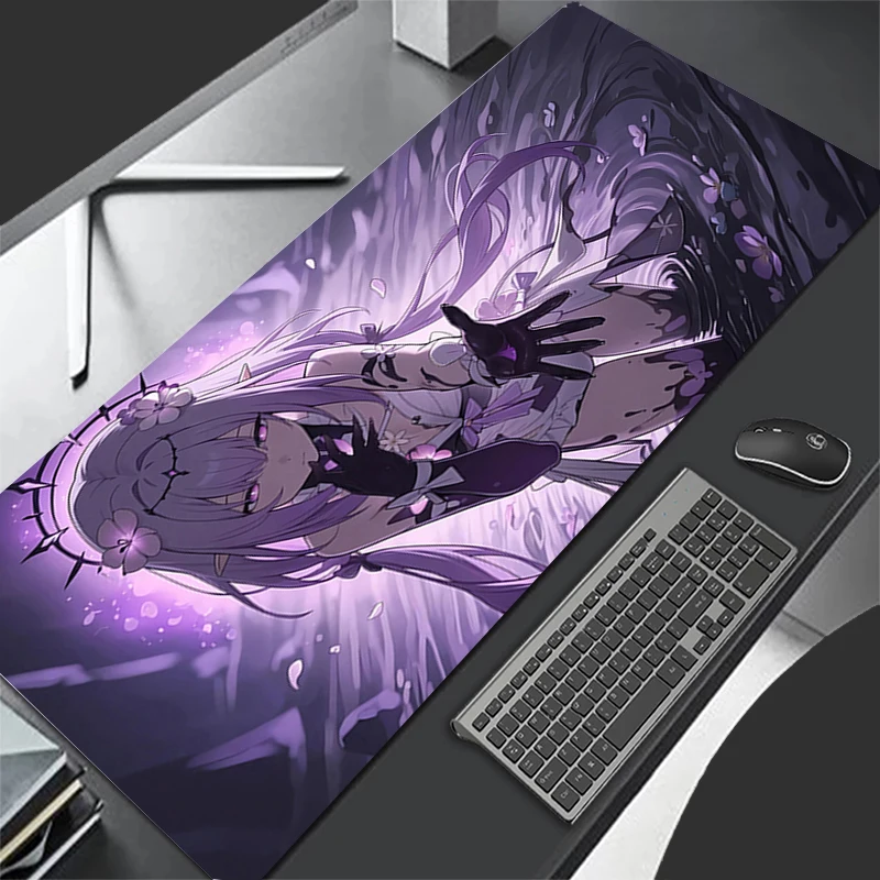 Mousepad Computer Gaming Accessories Keyboard Pad Office Rubber Mouse Pad Decoracion Desk Honkai Star Rail Castorice Mouse Mat