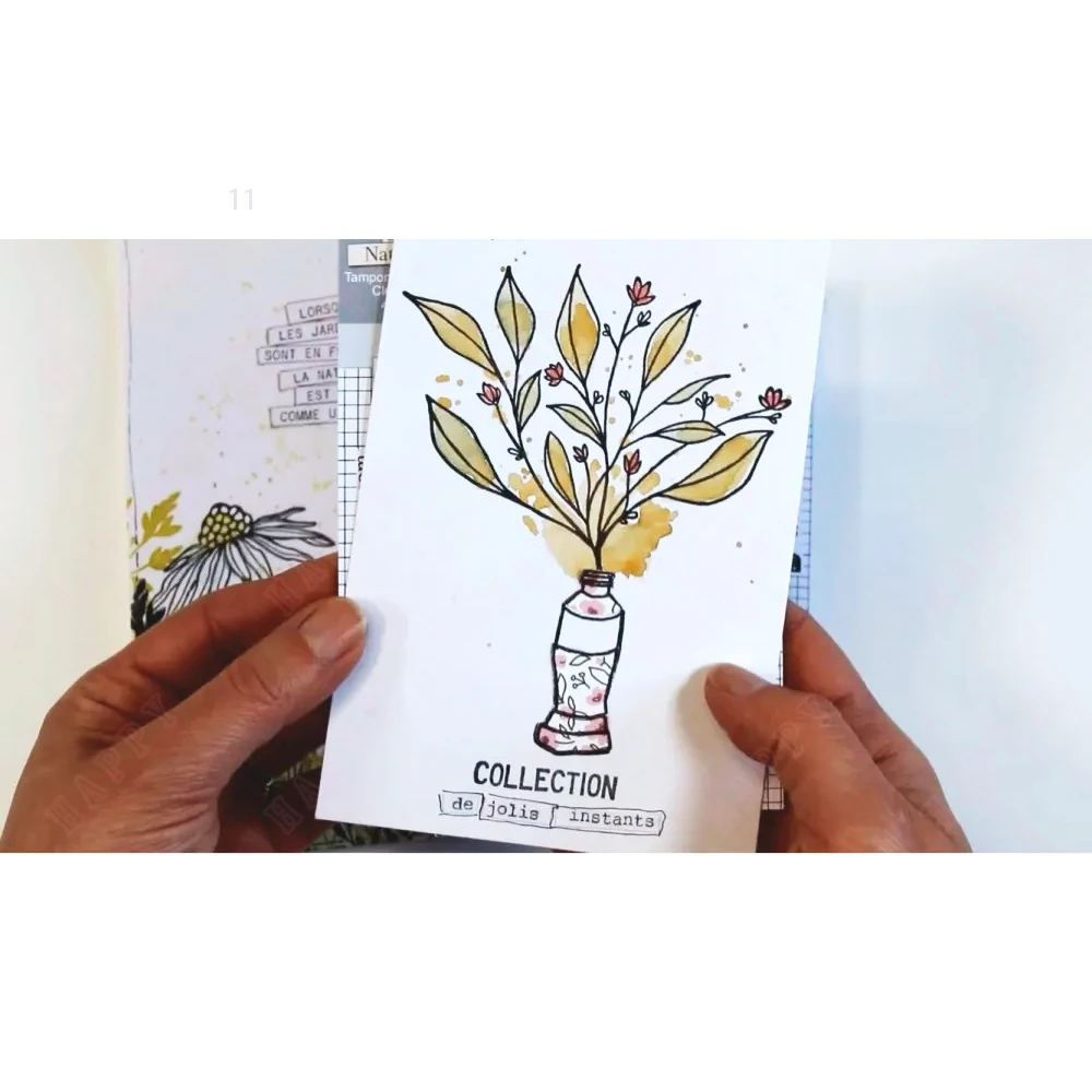 2025 Arrival New Les Plus Beaux Bouquets Stamps DIY Stencil Diary Scrapbooking Flowers Le Langage Mold Craft Engraving Making