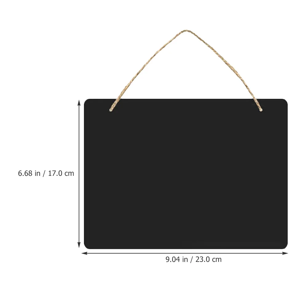 8Pcs Wooden Blackboard with Rope Hanging Chalkboard for Writing Messages Notes Display Info Wood Price Tag Ideal for Coffee