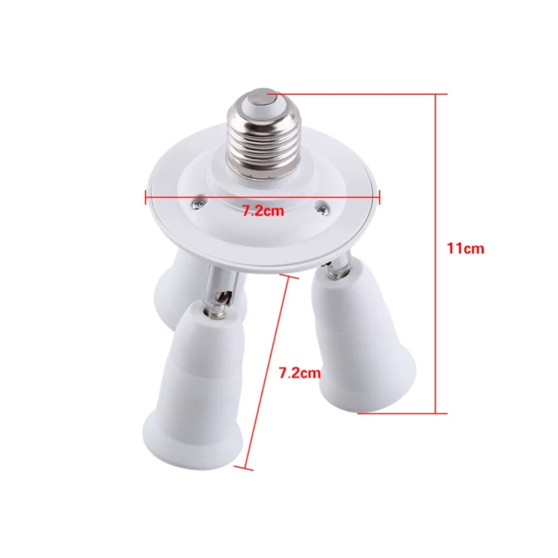 5 In 1 Adjustable E27 To E27 Base Light Lamp Bulb Adapter Holder Socket Splitter New #3
