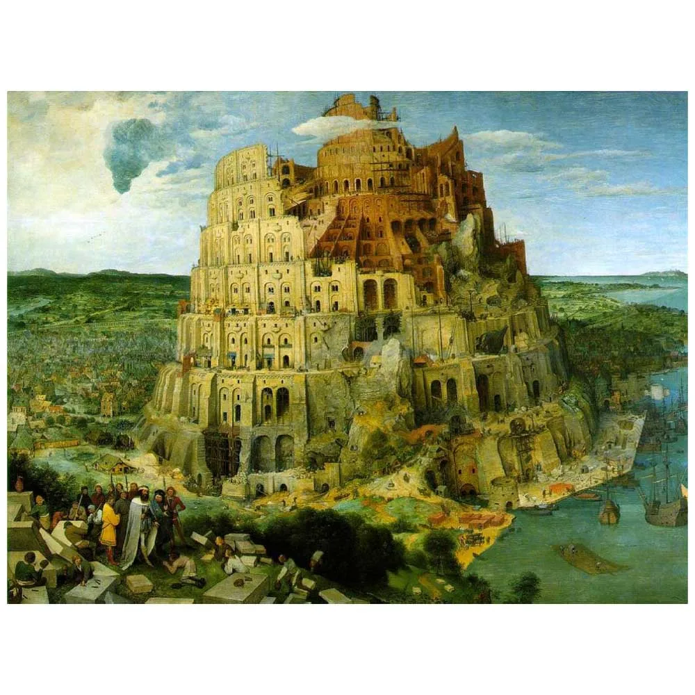 

Ancient Babylon Castle in the Sky Tower Wall Art Print Pictures Posters Canvas Paintings for Living Room Decorations Home Decor