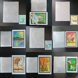 New style Vacation/Raindrops/Bricks/Leaves Embossing Folder For DIY Paper Card Decoration Scrapbooking