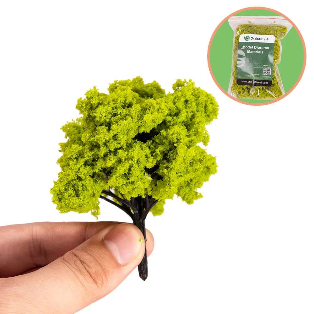 Esponja en miniatura de 30G, árbol agrupado/polvo de hierba para mesa de arena de construcción Diy/Ho, materiales de diseño de paisaje ferroviario,