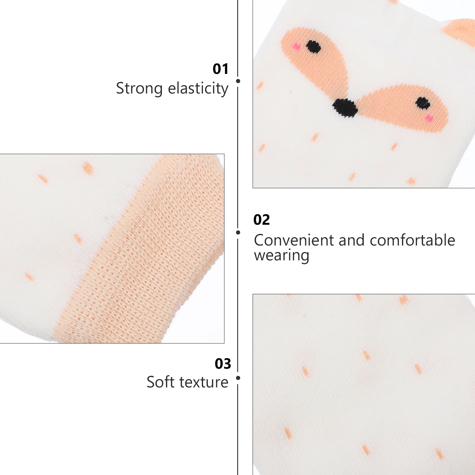 

Baby Knee Protector Anti-Slip Knee Pad Cartoon Long Thick Leg Warmer Toddler Soft Elastic Crawling Pads Toddler Leg Warmer