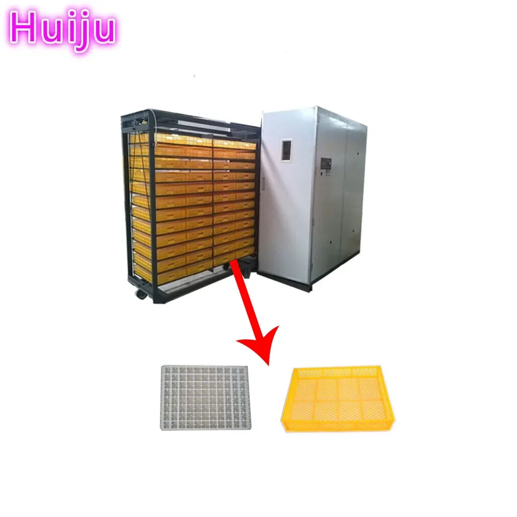 Fully automatic 10000 egg incubators : hatcher and setter in one machine with egg trolley/incubator plastic egg tray