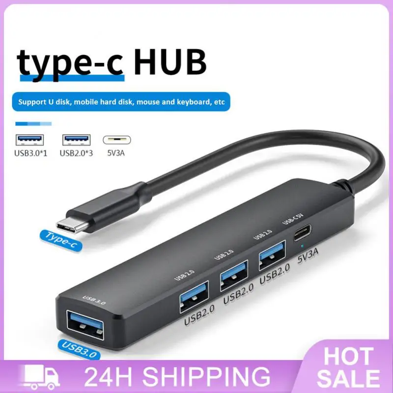 Usb C Hub 4k Multiple Expander Adapter Splitter Type C HDMI-compatible 5 Ports Usb Hub For 10 Ps5 Type C Hub Splitter