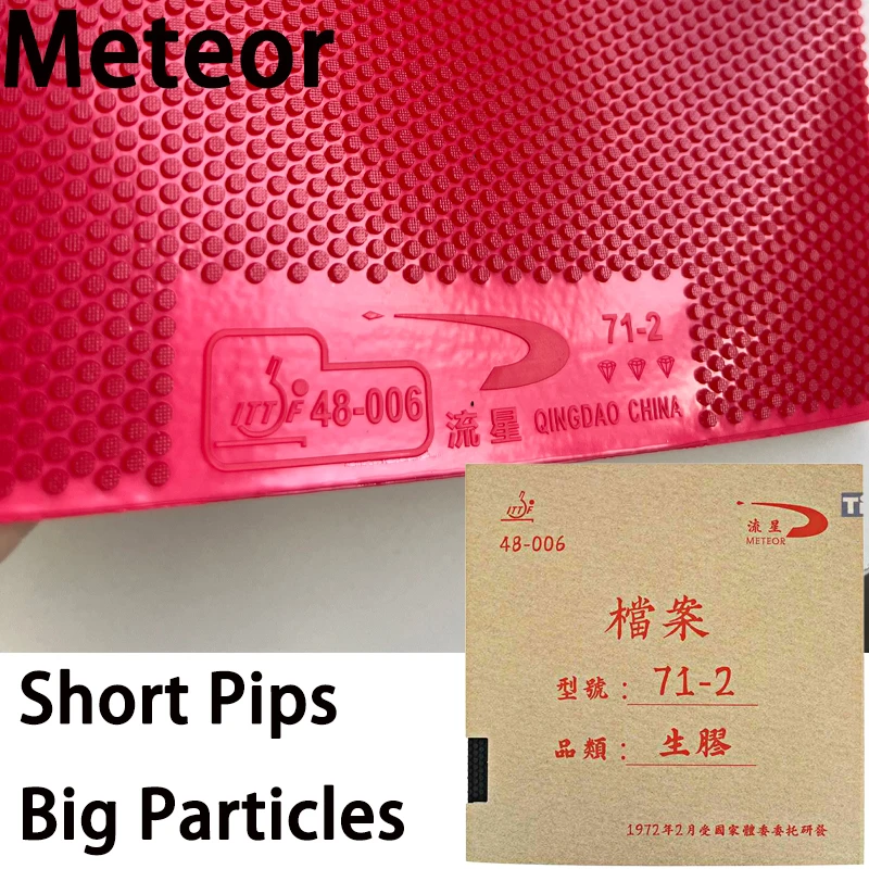 

Meteor Table Tennis Rubber Sheet Big Particles Short Pips 1.5mm White Sponge ITTF Approved Ping Pong Rug for Sinking & Floating