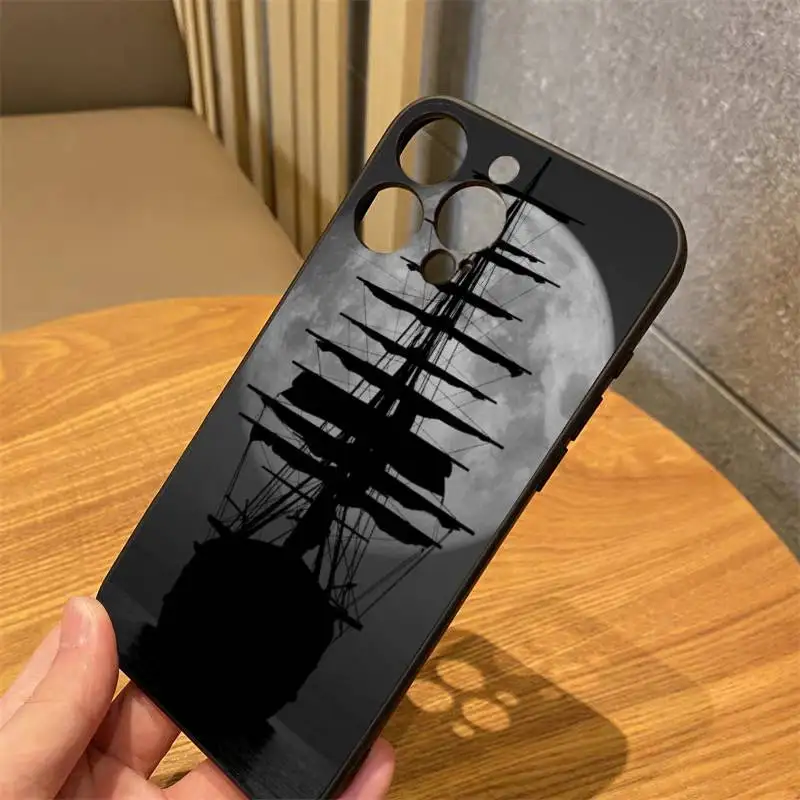 

Ship Phone Case For IPhone16 15 14 13 12 Mini 11 Pro XS Max X XR SE5 6 7 8 Plus Soft Silicone Cover