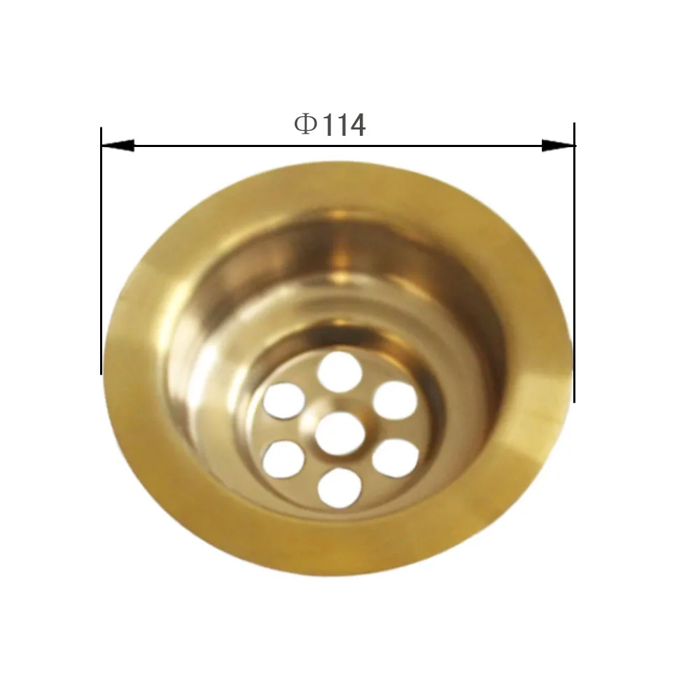 Talea Golded Color Drainage System Accessory bowl  diameter 114mm