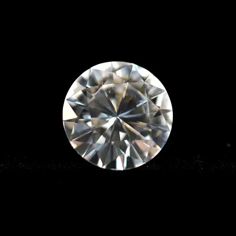 

L-Moissanite Stone Real D Color Vvs1 Round Cut 0.1CT-12CT Wholesale Loose Artificial Gemstone for Diy Jewelry Making with Repo