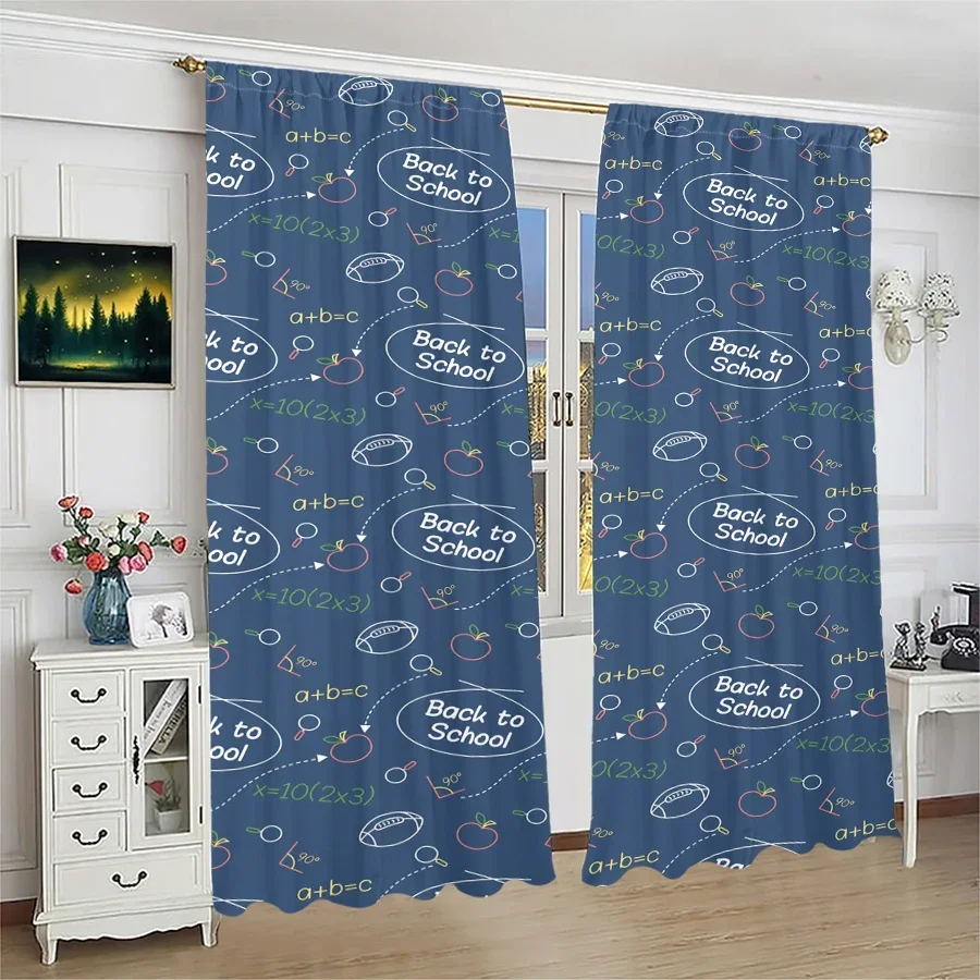 

Rugby formula printed curtains, pole bag curtains, Christmas decorations, home decorations, room decorations